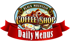 black mountain coffee shop cafe daily menus button